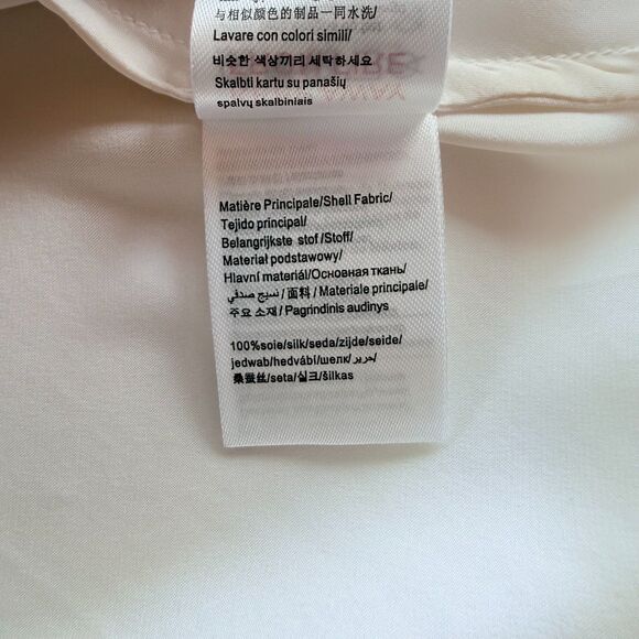 NWT Etam Milky Washable Silk Lace Detail Slip Chemise Nightie in Pearl Size S - Picture 11 of 14